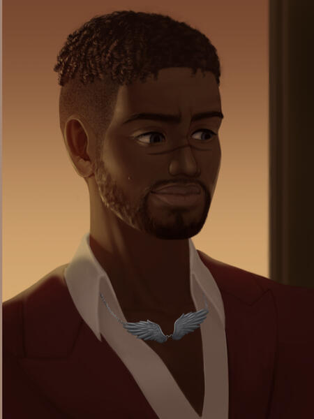 portrait of Adinal Webster done by ArtisanCris on Pillowfort